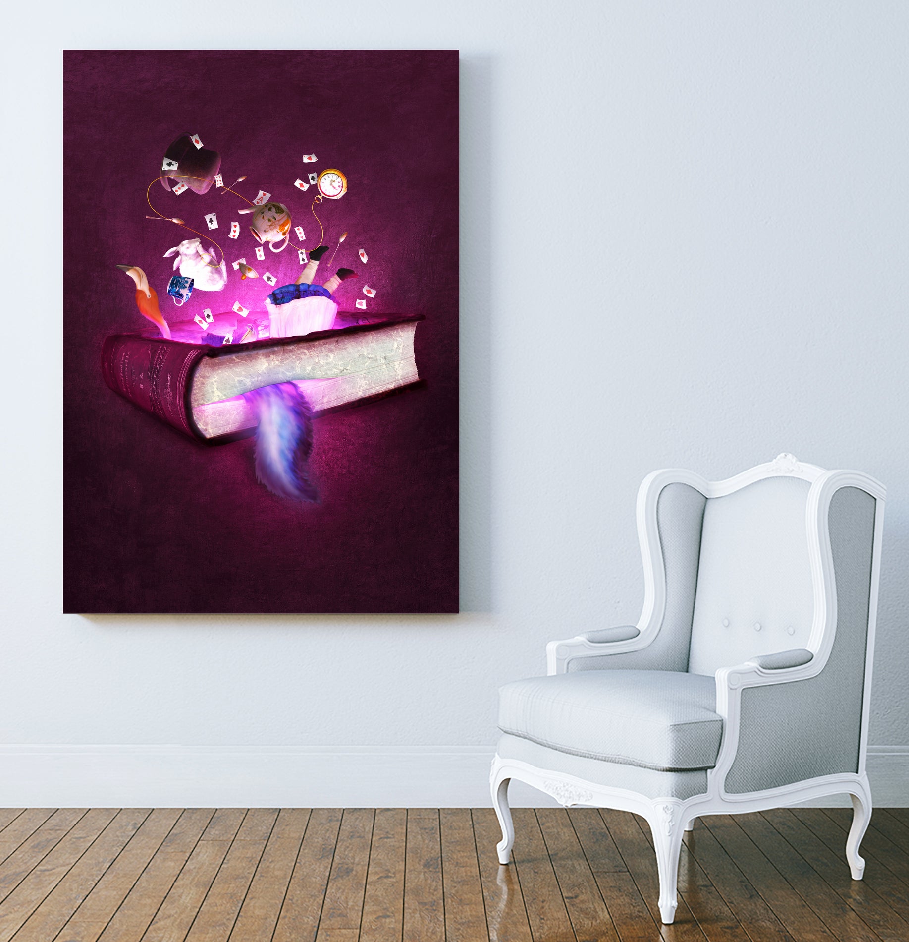 Bonkers Stories by Diogo Veríssimo on GIANT ART - fuchsia photo manipulation