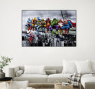 Marvel and DC Superheroes Meet-Up by Dan Avenell on GIANT ART - white digital painting