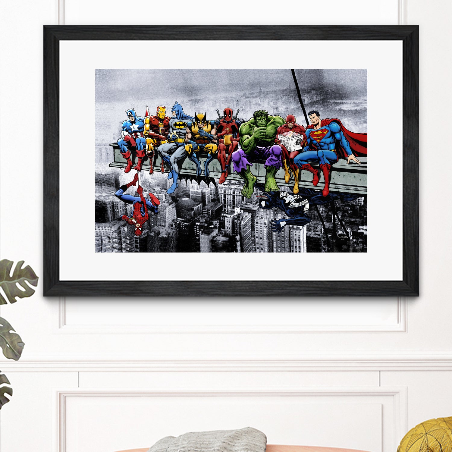 Marvel and DC Superheroes Meet-Up by Dan Avenell on GIANT ART - white digital painting