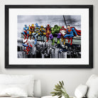 Marvel and DC Superheroes Meet-Up by Dan Avenell on GIANT ART - white digital painting