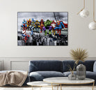 Marvel and DC Superheroes Meet-Up by Dan Avenell on GIANT ART - white digital painting