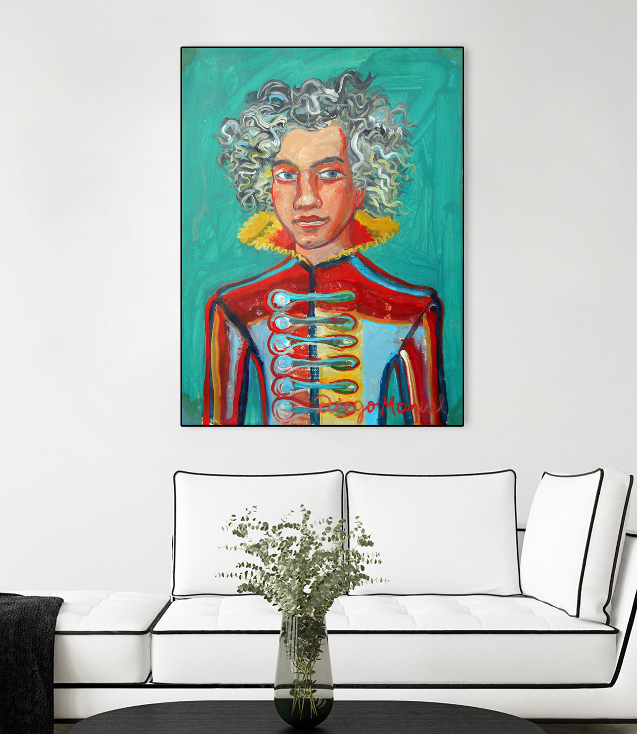 Beethoven by Diego Manuel Rodriguez on GIANT ART - green mixed media