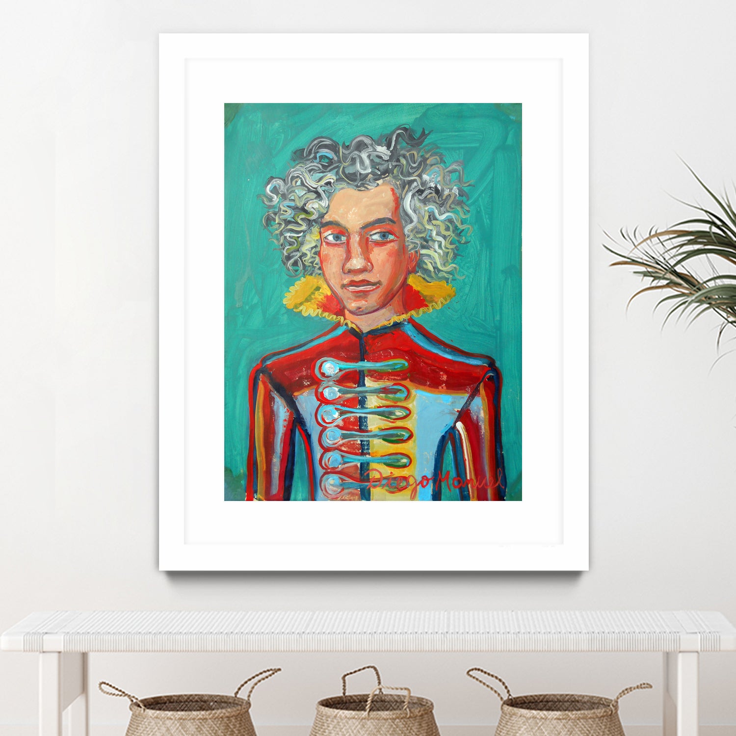 Beethoven by Diego Manuel Rodriguez on GIANT ART - green mixed media