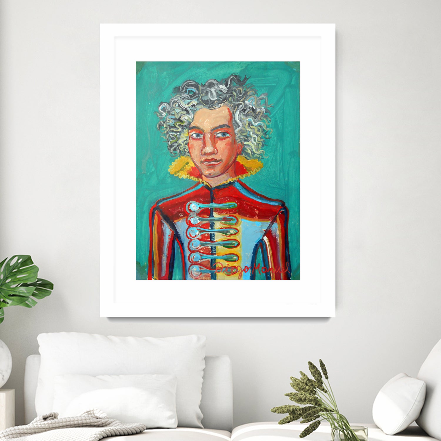 Beethoven by Diego Manuel Rodriguez on GIANT ART - green mixed media