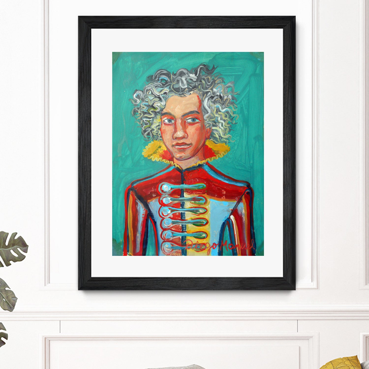 Beethoven by Diego Manuel Rodriguez on GIANT ART - green mixed media