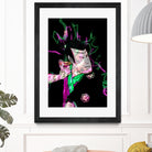 Samurai Japan Print Art Colored by Damian firenza on GIANT ART - fuchsia digital painting