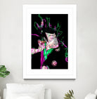 Samurai Japan Print Art Colored by Damian firenza on GIANT ART - fuchsia digital painting