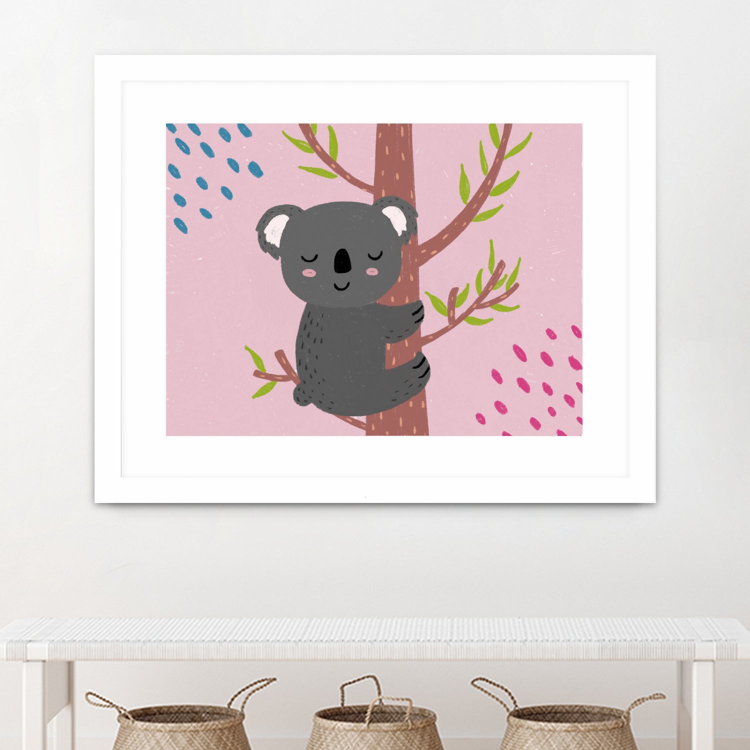 Koala by Natalia Medici on GIANT ART - pink digital drawing