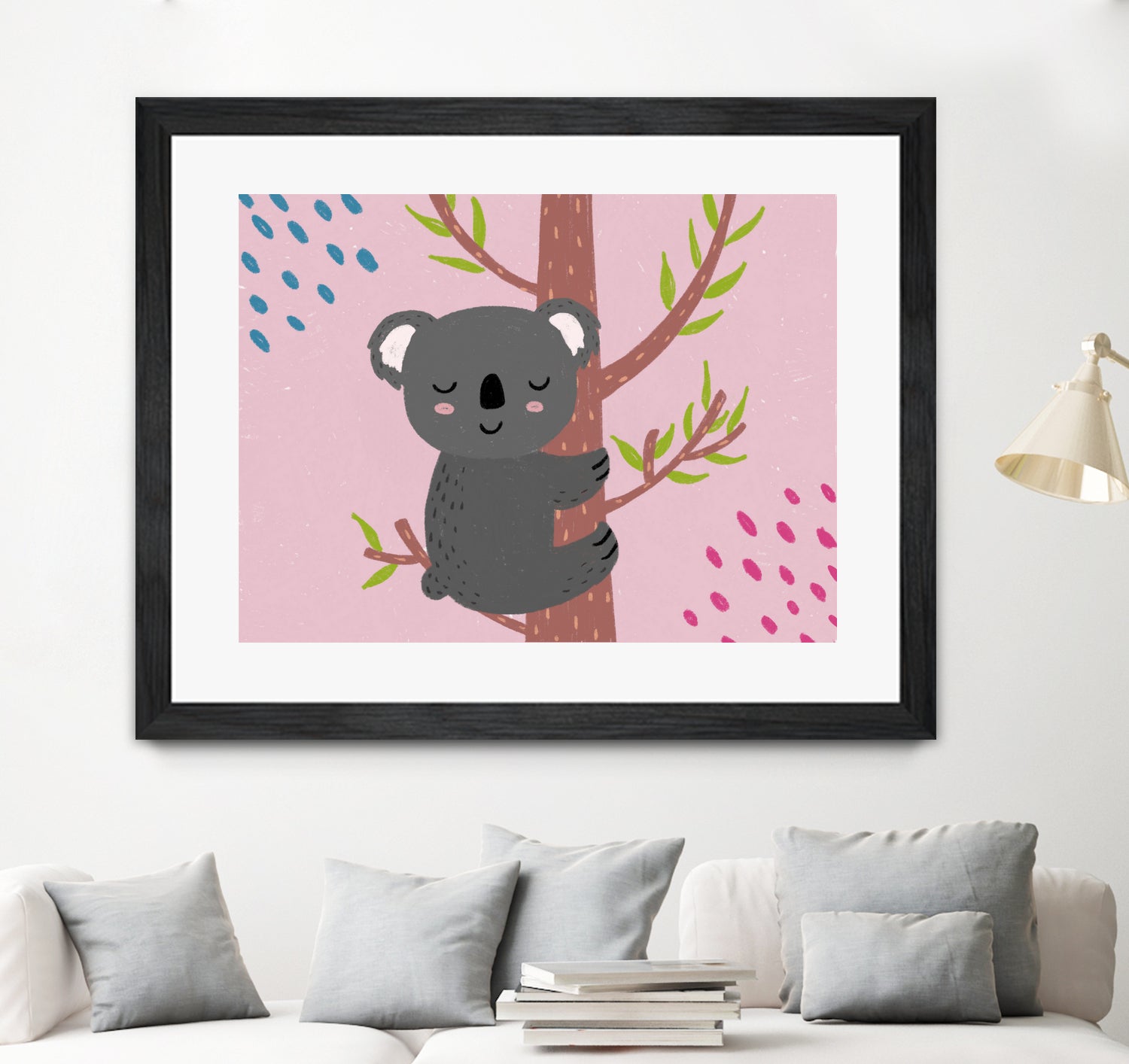 Koala by Natalia Medici on GIANT ART - pink digital drawing