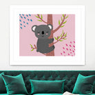 Koala by Natalia Medici on GIANT ART - pink digital drawing