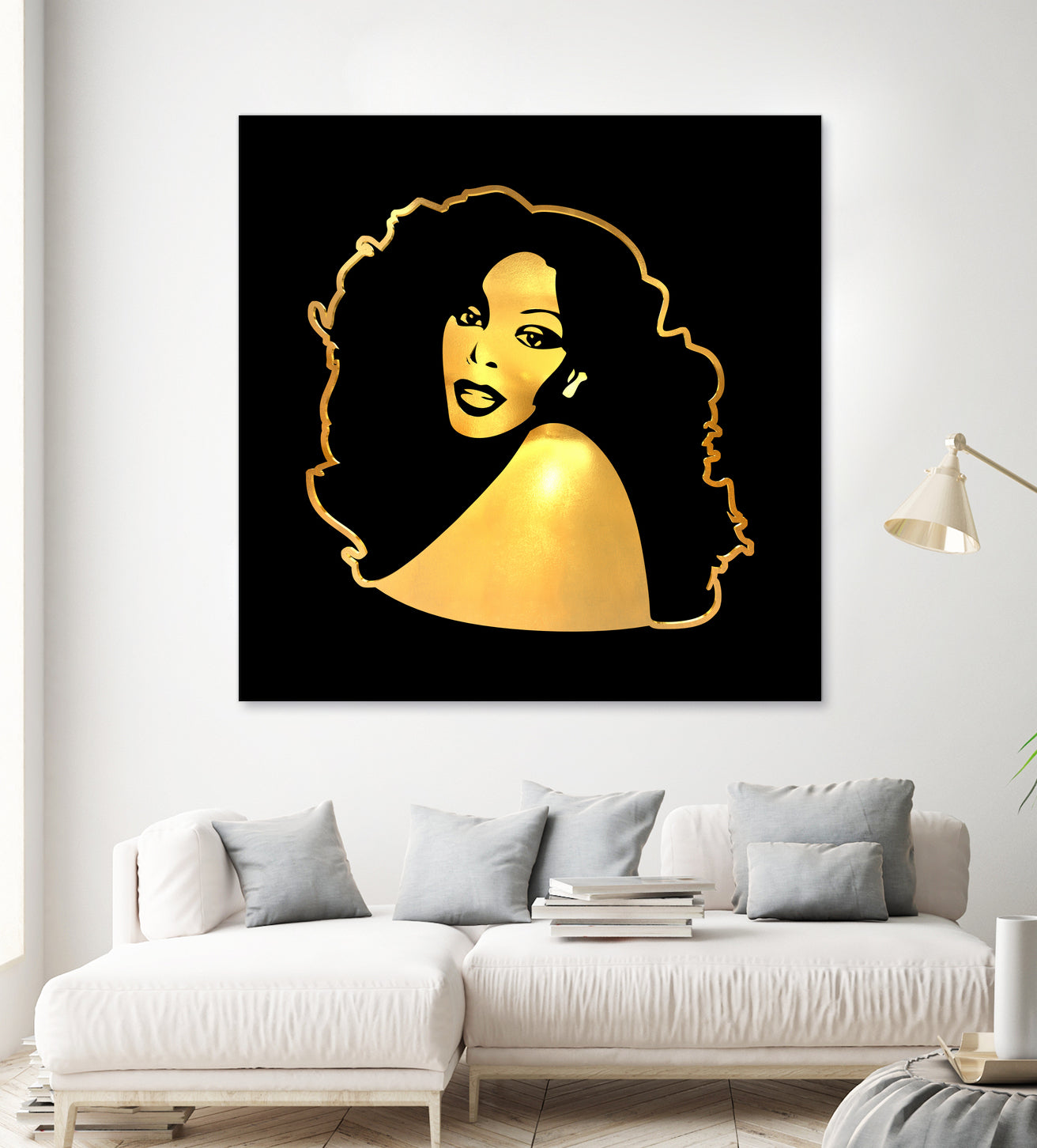 Donna Summer | Gold Series | Pop Art by William Cuccio on GIANT ART - black digital painting