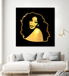 Donna Summer | Gold Series | Pop Art by William Cuccio on GIANT ART - black digital painting