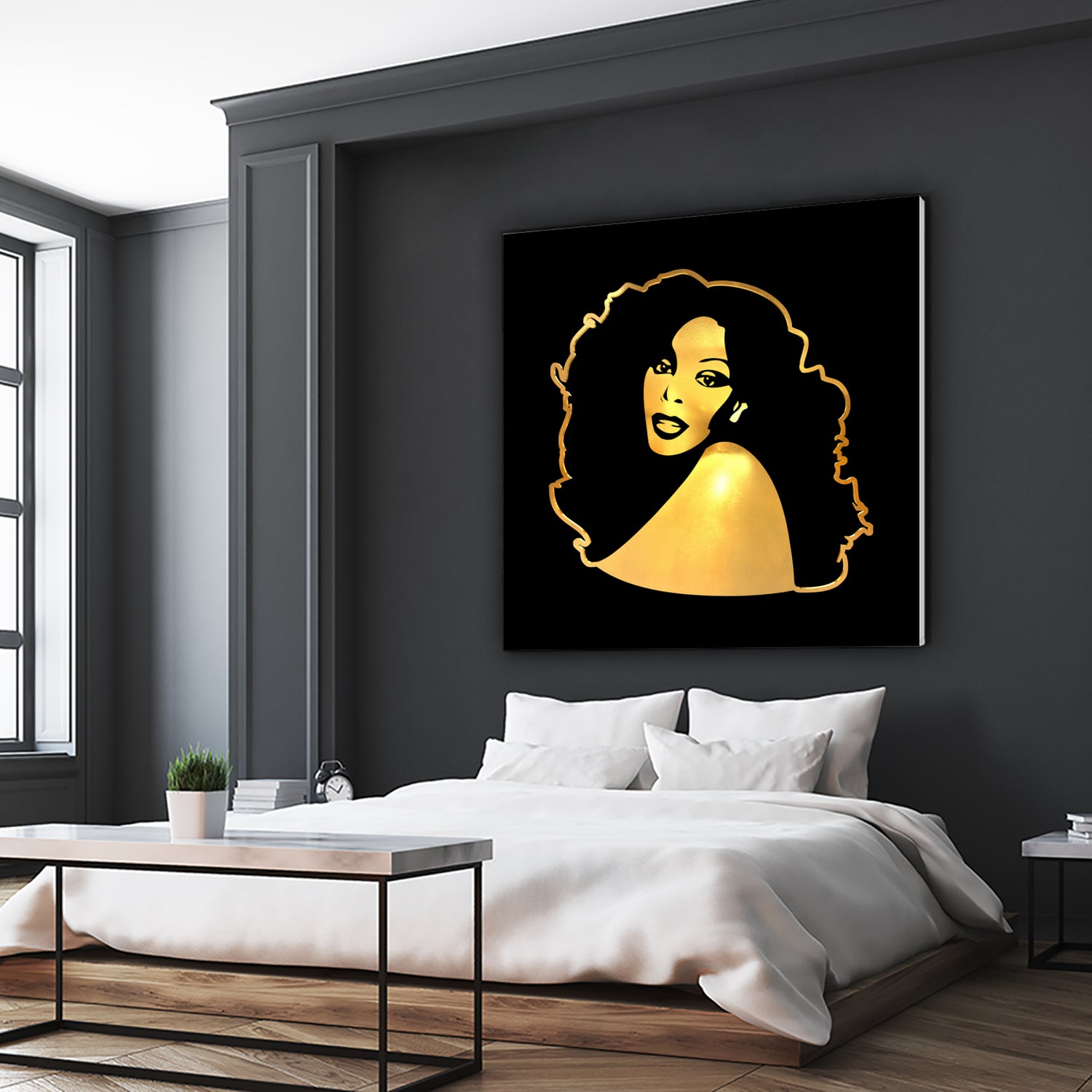 Donna Summer | Gold Series | Pop Art by William Cuccio on GIANT ART - black digital painting