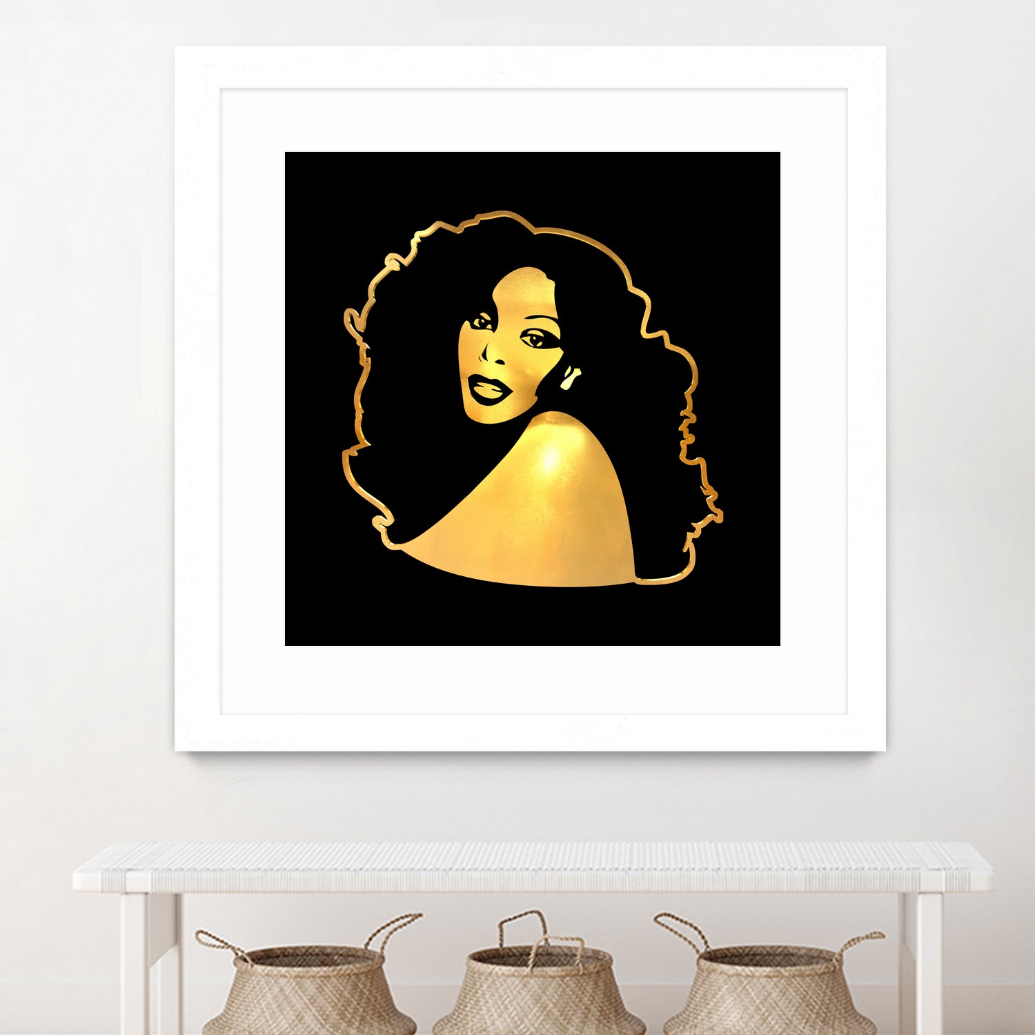 Donna Summer | Gold Series | Pop Art by William Cuccio on GIANT ART - black digital painting