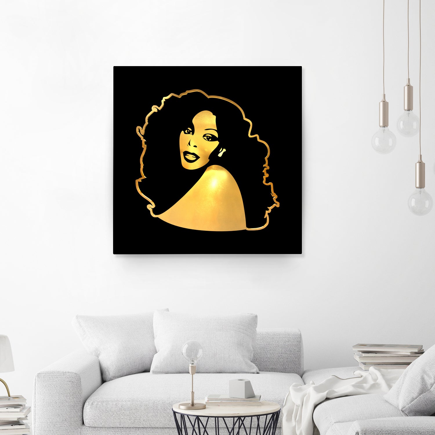 Donna Summer | Gold Series | Pop Art by William Cuccio on GIANT ART - black digital painting