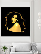 Donna Summer | Gold Series | Pop Art by William Cuccio on GIANT ART - black digital painting