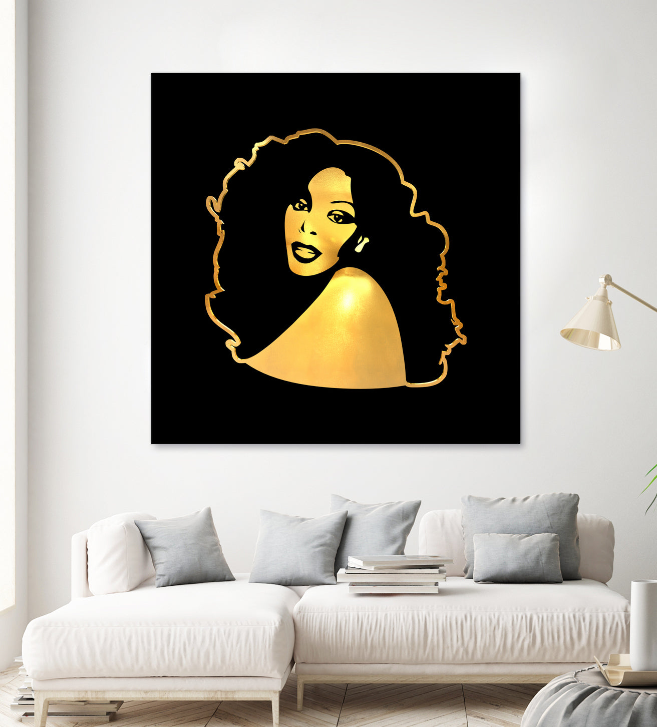 Donna Summer | Gold Series | Pop Art by William Cuccio on GIANT ART - black digital painting