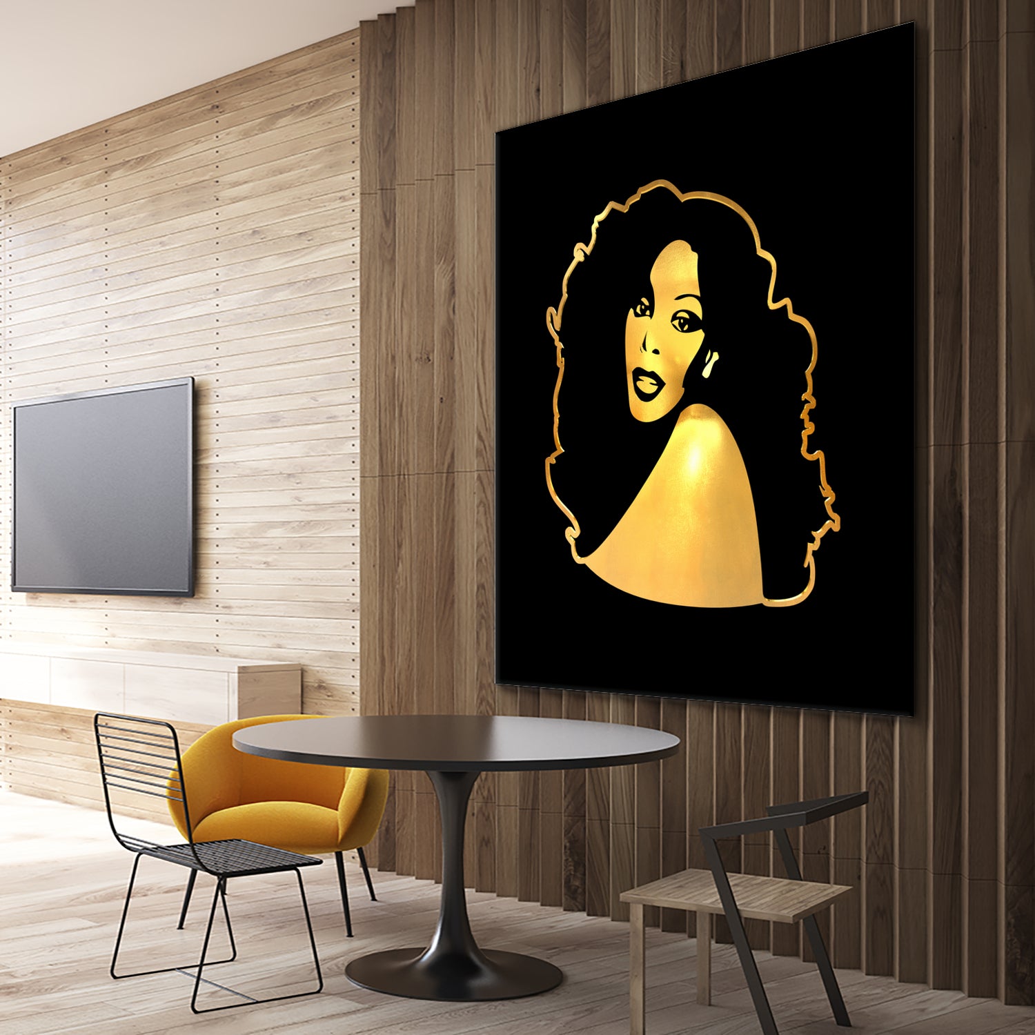 Donna Summer | Gold Series | Pop Art by William Cuccio on GIANT ART - black digital painting