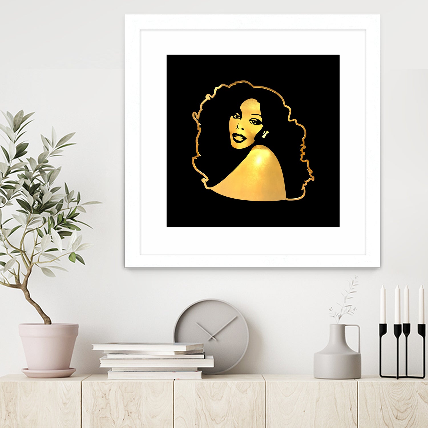 Donna Summer | Gold Series | Pop Art by William Cuccio on GIANT ART - black digital painting