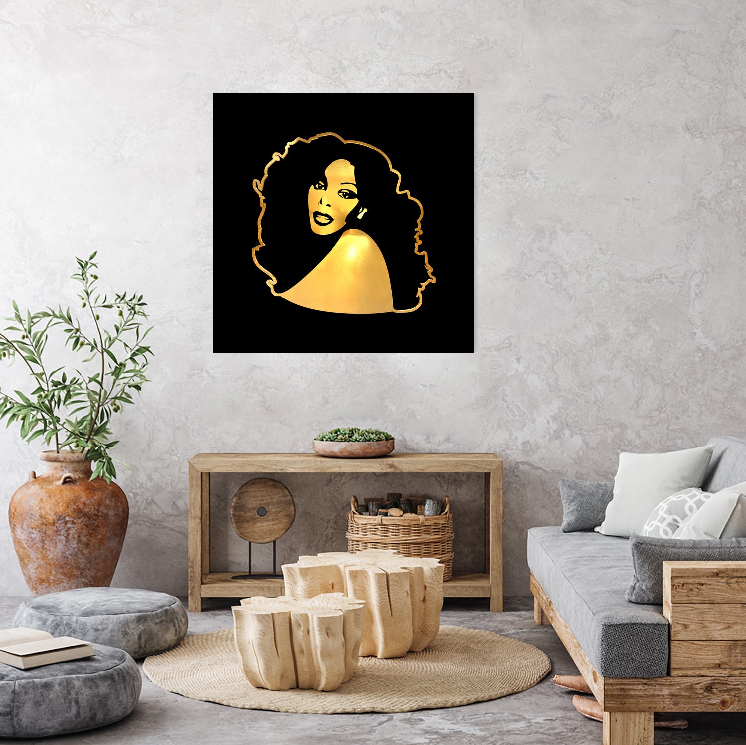 Donna Summer | Gold Series | Pop Art by William Cuccio on GIANT ART - black digital painting