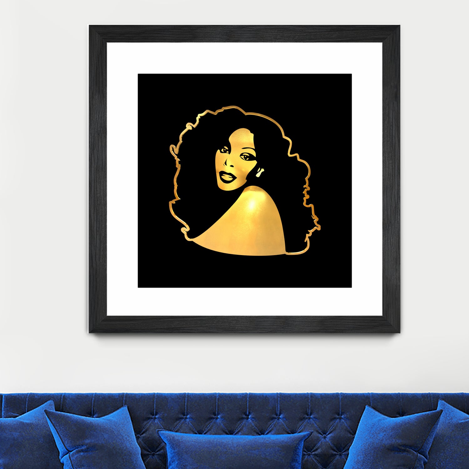 Donna Summer | Gold Series | Pop Art by William Cuccio on GIANT ART - black digital painting