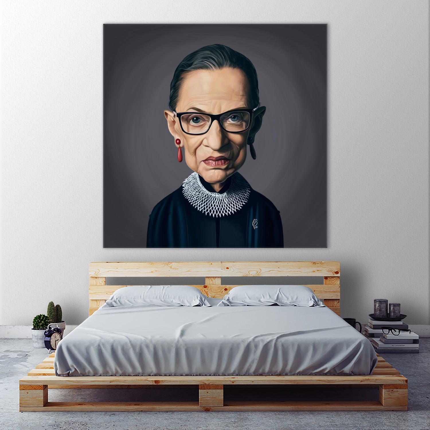 Ruth Bader Ginsburg by Rob Snow on GIANT ART - black digital painting