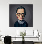 Ruth Bader Ginsburg by Rob Snow on GIANT ART - black digital painting