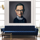 Ruth Bader Ginsburg by Rob Snow on GIANT ART - black digital painting