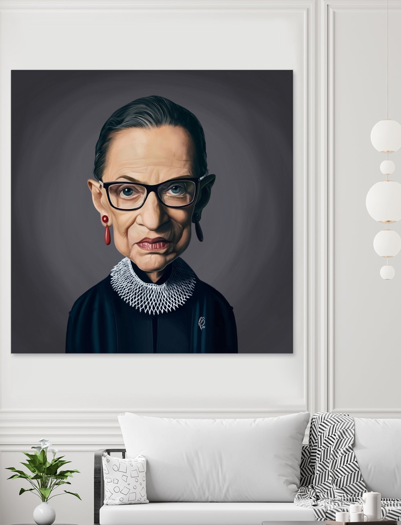 Ruth Bader Ginsburg by Rob Snow on GIANT ART - black digital painting