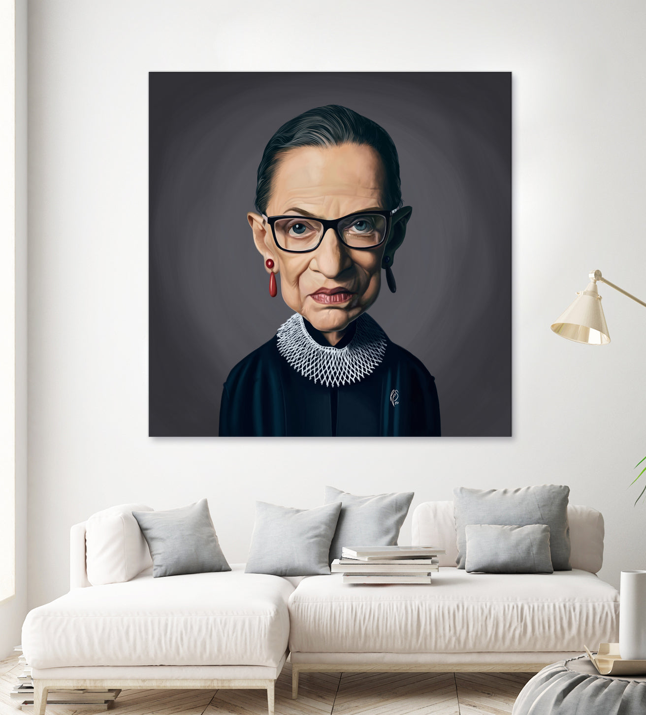 Ruth Bader Ginsburg by Rob Snow on GIANT ART - black digital painting