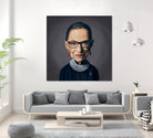 Ruth Bader Ginsburg by Rob Snow on GIANT ART - black digital painting