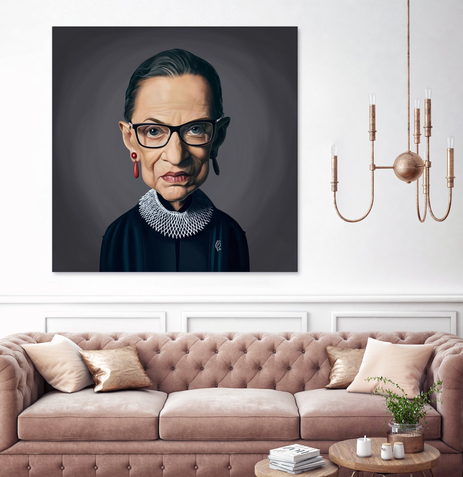 Ruth Bader Ginsburg by Rob Snow on GIANT ART - black digital painting