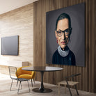 Ruth Bader Ginsburg by Rob Snow on GIANT ART - black digital painting