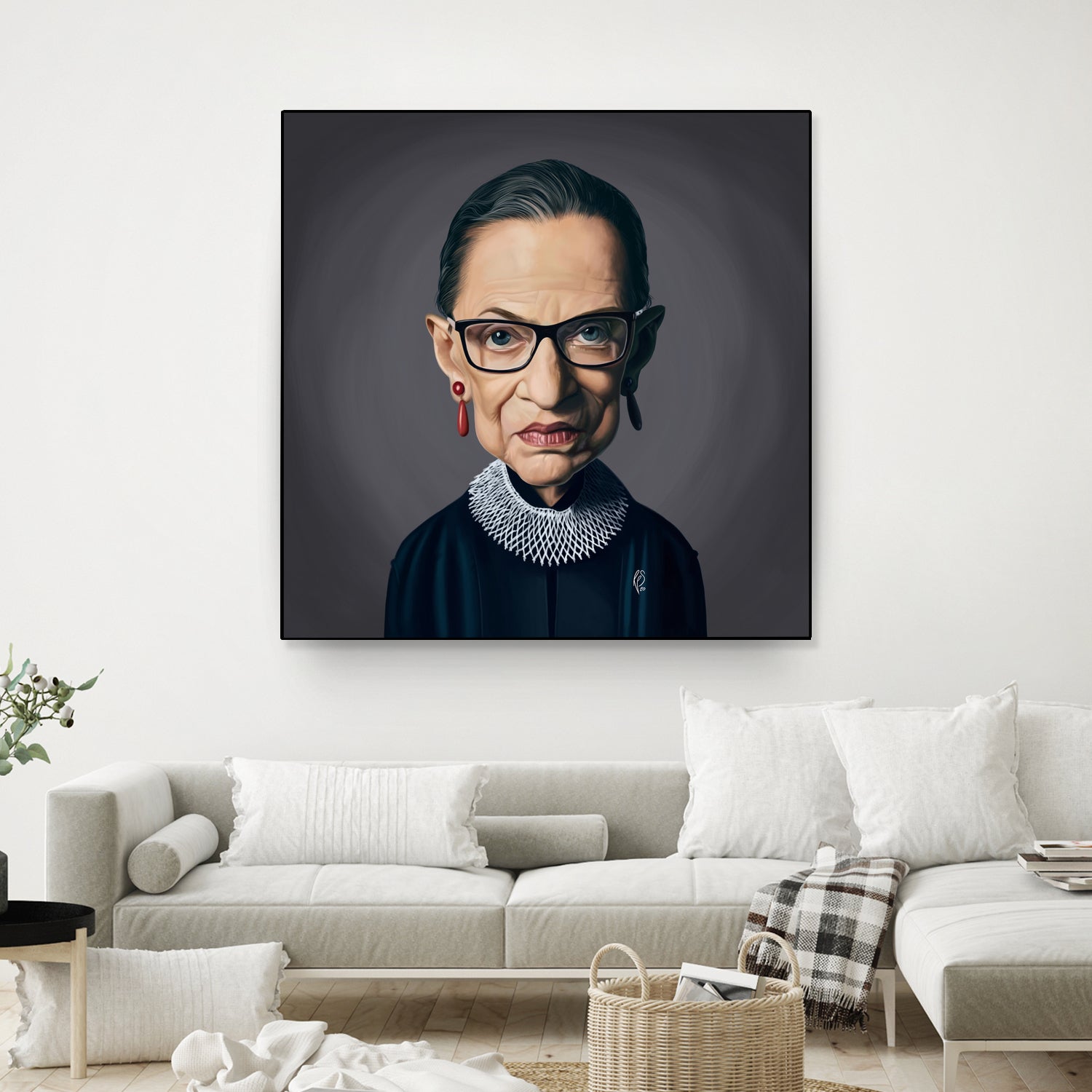 Ruth Bader Ginsburg by Rob Snow on GIANT ART - black digital painting