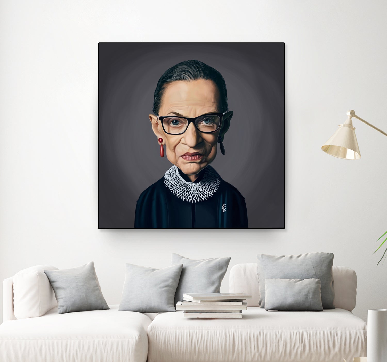 Ruth Bader Ginsburg by Rob Snow on GIANT ART - black digital painting