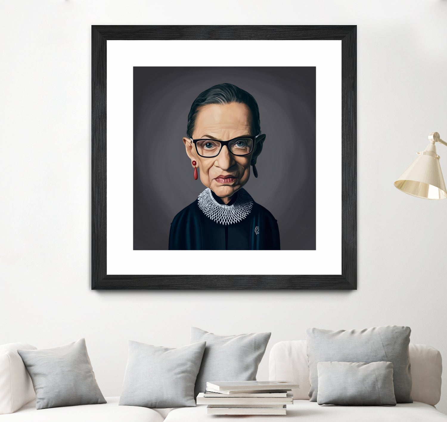 Ruth Bader Ginsburg by Rob Snow on GIANT ART - black digital painting