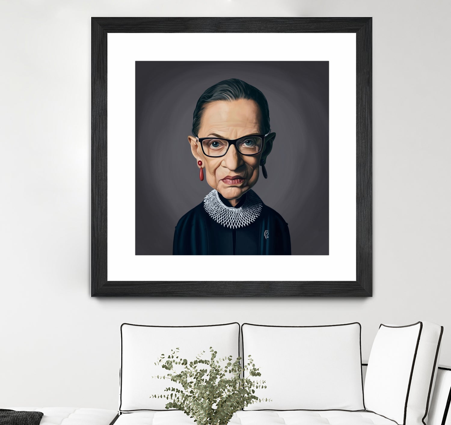 Ruth Bader Ginsburg by Rob Snow on GIANT ART - black digital painting