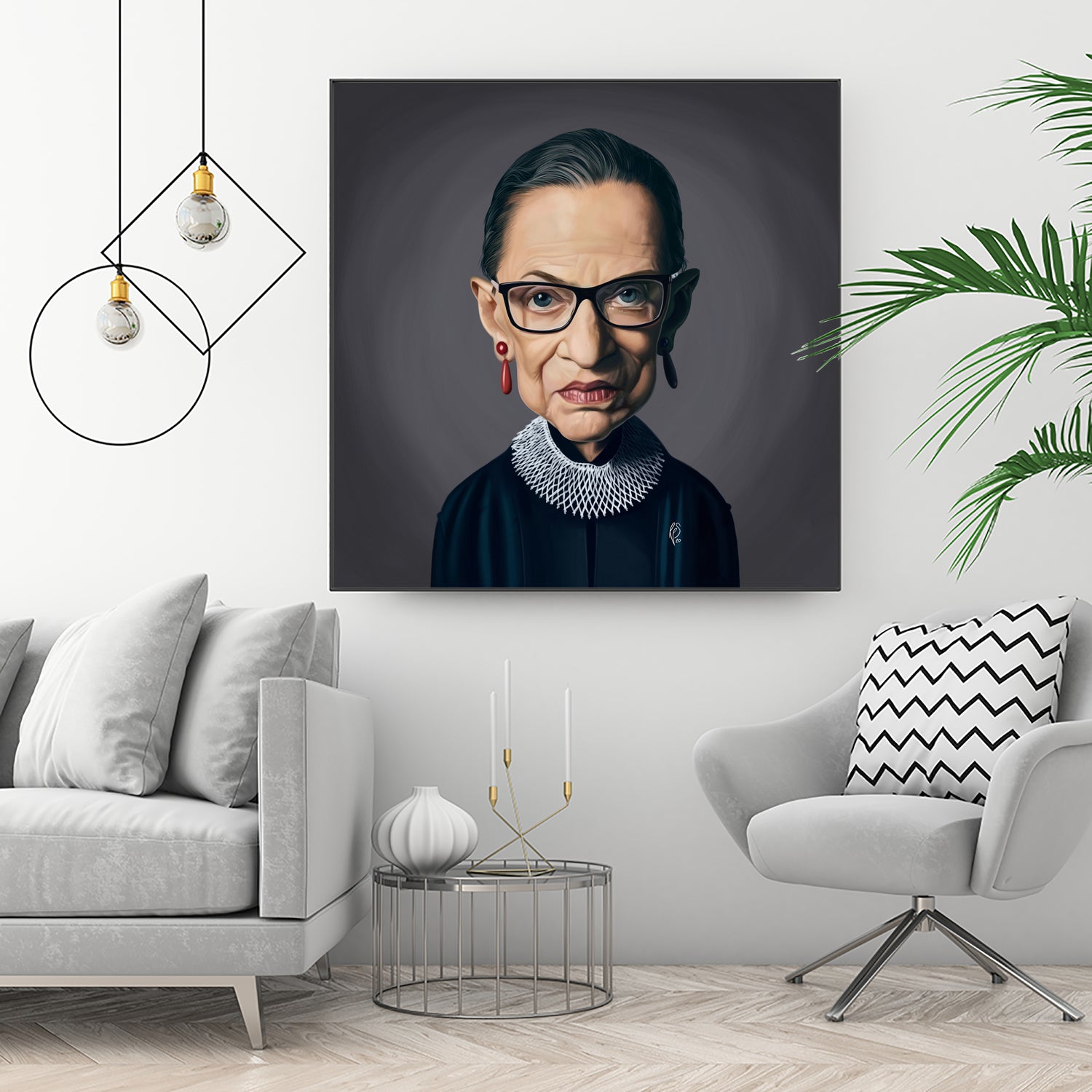 Ruth Bader Ginsburg by Rob Snow on GIANT ART - black digital painting