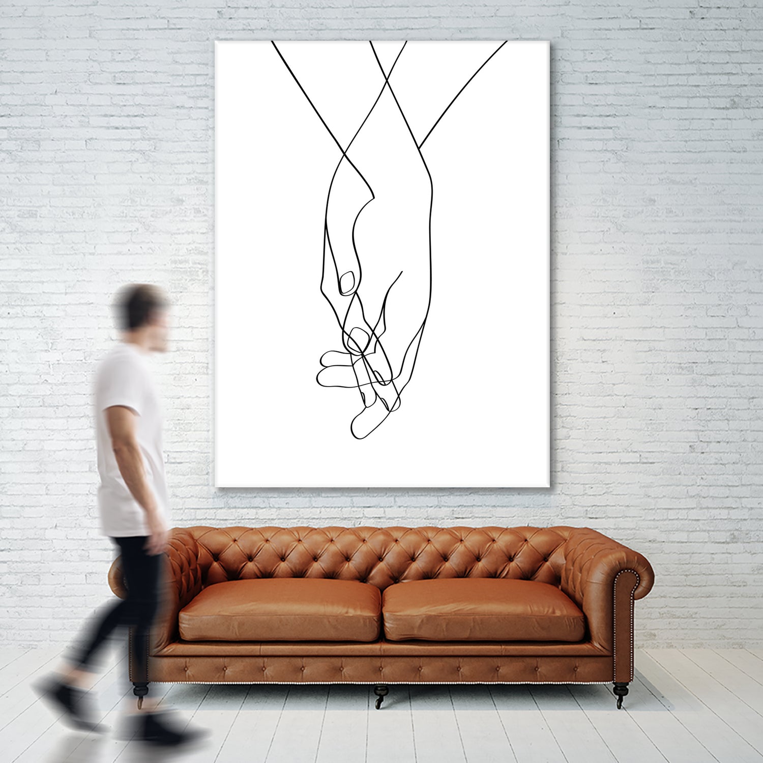 Lovers Hands by Faruk Soyarat on GIANT ART - white digital painting