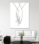 Lovers Hands by Faruk Soyarat on GIANT ART - white digital painting