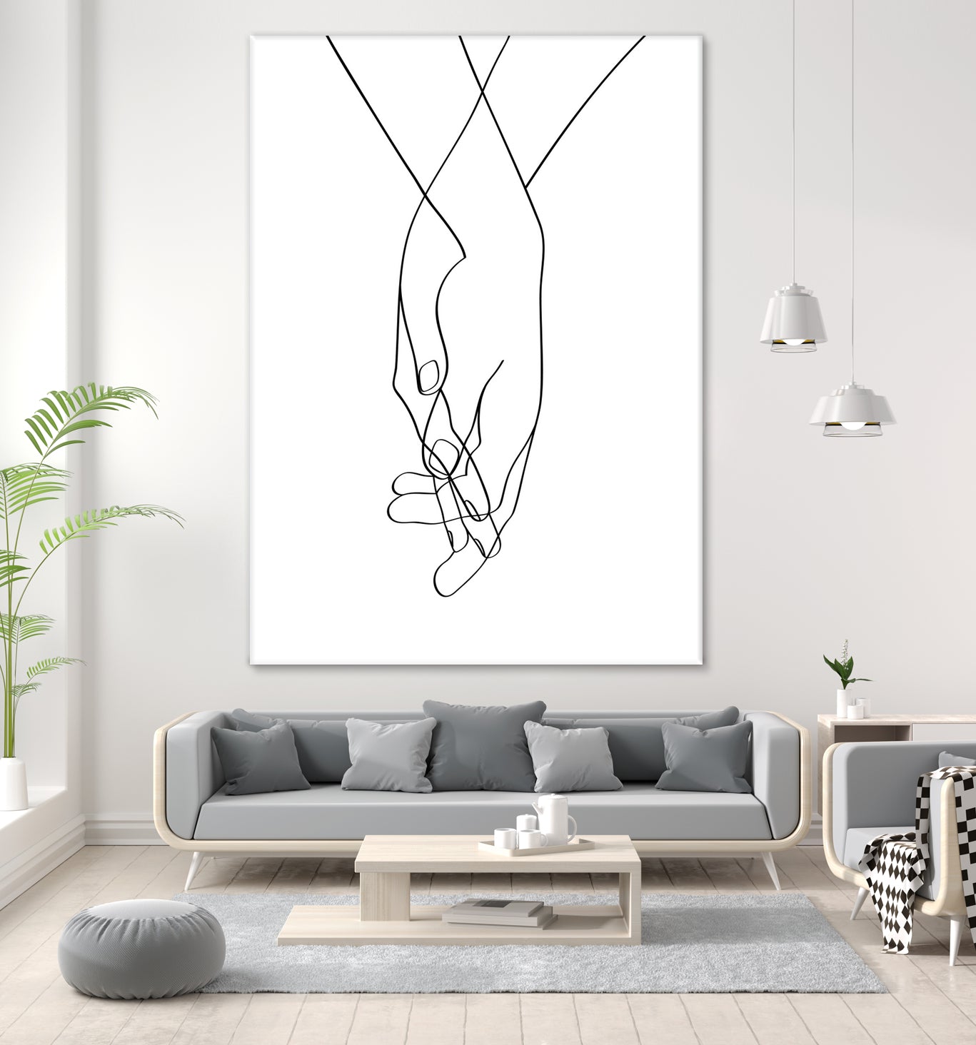 Lovers Hands by Faruk Soyarat on GIANT ART - white digital painting