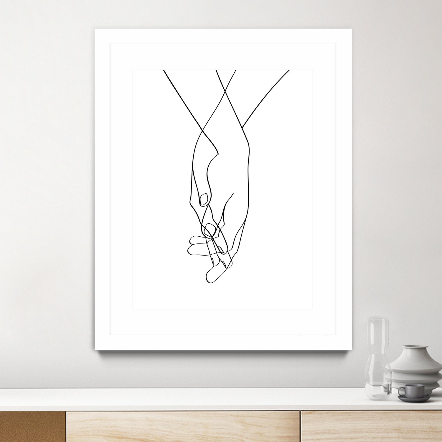 Lovers Hands by Faruk Soyarat on GIANT ART - white digital painting