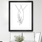 Lovers Hands by Faruk Soyarat on GIANT ART - white digital painting