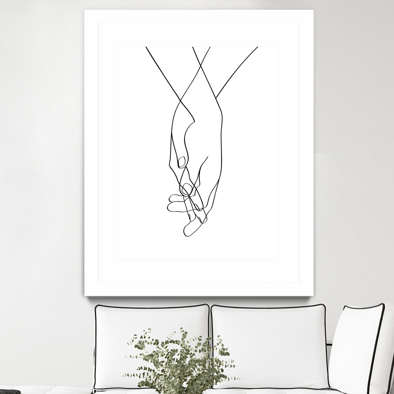 Lovers Hands by Faruk Soyarat on GIANT ART - white digital painting