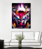 Gundam Crystal by Christian Velazquez on GIANT ART - fuchsia game design