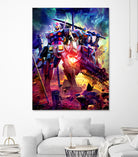 Gundam WX by Christian Velazquez on GIANT ART - blue game design