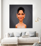 Halle Berry by Rob Snow on GIANT ART - gray digital painting