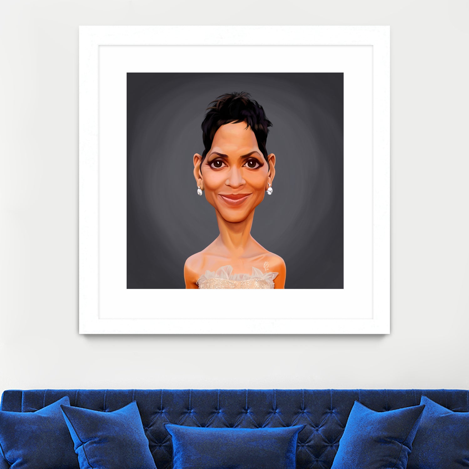 Halle Berry by Rob Snow on GIANT ART - gray digital painting