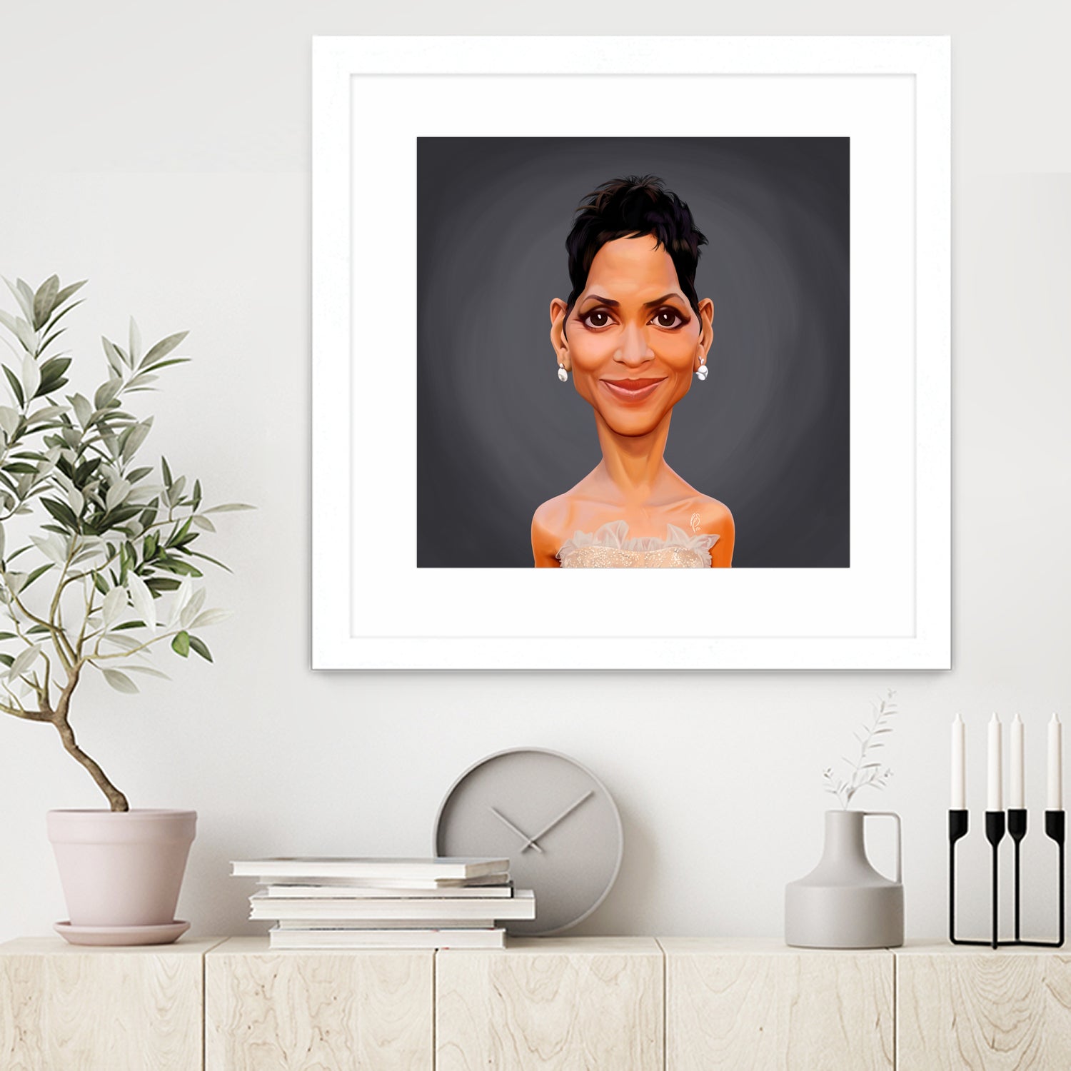 Halle Berry by Rob Snow on GIANT ART - gray digital painting