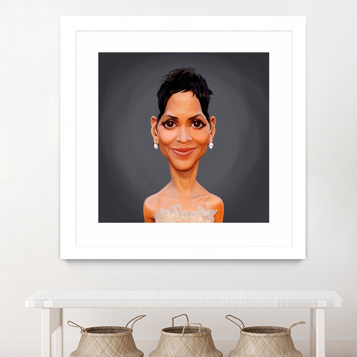 Halle Berry by Rob Snow on GIANT ART - gray digital painting